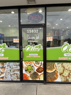 Falafel and hummus   at Olive Bakery and Restaurant in Orland Park
