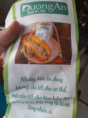 Information in Vietnamese at Bánh Mì Nấm Chay DuongAn  in Ho Chi Minh City