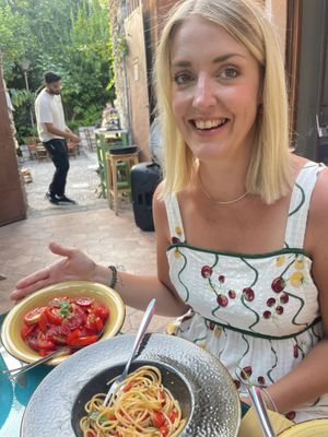 All the tomatoes  at Siciliano al Teatro in Sicilia