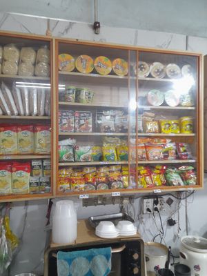 Vegan products for sell at Bánh mì chay Nguyễn Trãi in Ho Chi Minh City