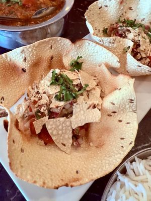 Masala Papad appetizerr  at Magic Masala Indian Cuisine in Naples