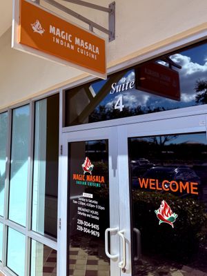 Front of store  at Magic Masala Indian Cuisine in Naples