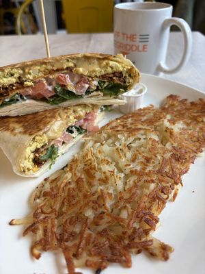 Tofu crunch wrap  at Off The Griddle - Northeast  in Portland