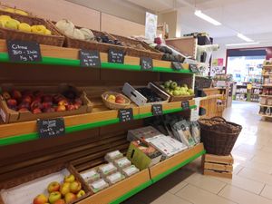 Vegetable section at La Pomme d'Api by Kiss the Ground in Monthey
