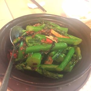 Spicy Gai Lan Pot at Paramita Vegetarian Restaurant - Cheung Yee in Kowloon
