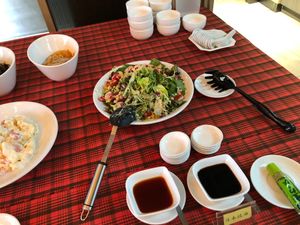 Lunch Buffet: salad at Paramita Vegetarian Restaurant - Cheung Yee in Kowloon