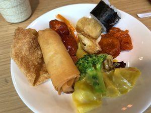 Lunch Buffet: 1st round of food at Paramita Vegetarian Restaurant - Cheung Yee in Kowloon