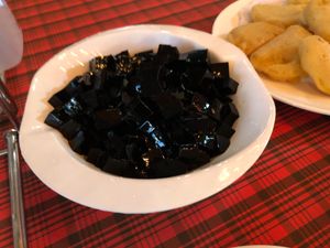 Lunch Buffet: Herbal jelly  at Paramita Vegetarian Restaurant - Cheung Yee in Kowloon