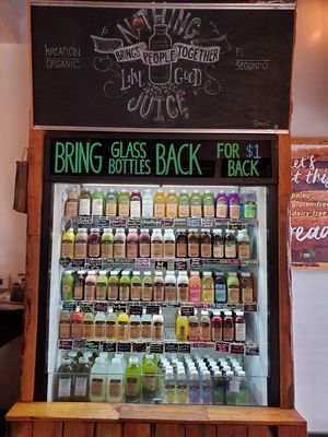 Plethora of options to choose from in addition to their board menu. at Kreation Organic Juicery in El Segundo