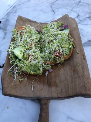 Yummy cafe find!  at Blue Tree Cafe in Honolulu