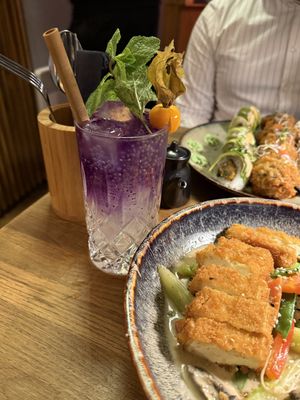 Alchohol free drink with aloe vera and chia seeds  at LêLê in Berlin