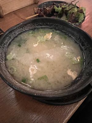 Classic miso soup at Aiko in Berlin