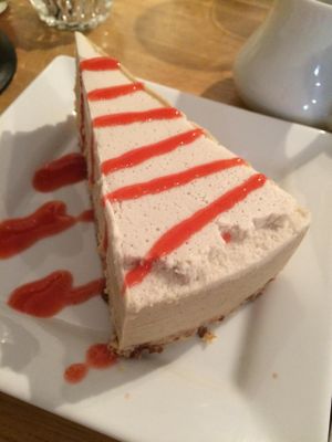 Raw Vegan Cheesecake at Rawlicious in Newmarket