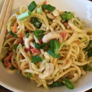 Pad Thai -- An absolute FAVOURITE of mine! If I could cook like this, I would definitely be able to go raw (or at least mostly raw)!!! at Rawlicious in Newmarket