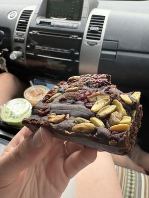 Vegan brownie  at Gregory's Coffee in Darien