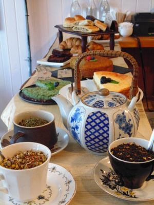 Loose leaf teas, raw cakes, vegetarian and gluten-free desserts.. it just doesn't get any better! at The Cafe at Caribou Rooms in Hove