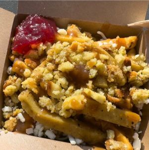 Holiday poutine 😋 at Odd Burger - Ellerslie Rd in Edmonton