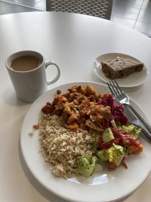 Lunch deal with coffee and cake  at Community Cafe in North London