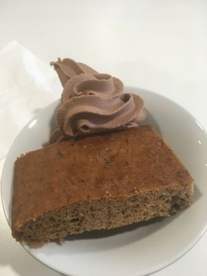 Banana cake and snickers oce cream   at Community Cafe in North London