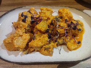 Ensaladilla de "pulpo" at La Verdulera in Cadiz