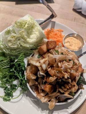 Tofu lettuce wrap at Moxies in Richmond