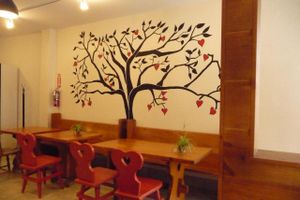 Pretty decor at B.Love Concious Eatery in Dundas