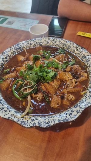 Sichuan bamboo fungus dish at Shuiying Sky Su Restaurant - 水映天空素餐厅 in Chengdu