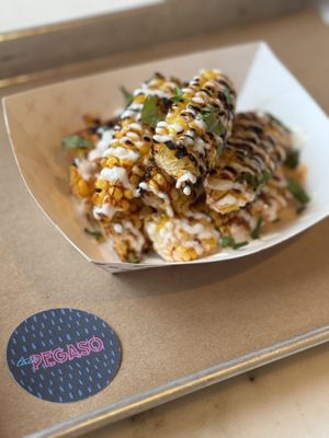 Corn ribs   at Taco Pegaso in Austin