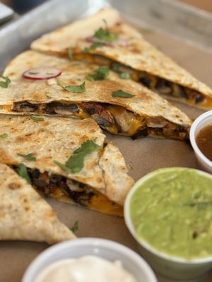 Vegan quesadilla   at Taco Pegaso in Austin