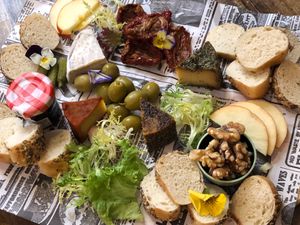 New selection of vegan cheese at Bubita Bar in Barcelona