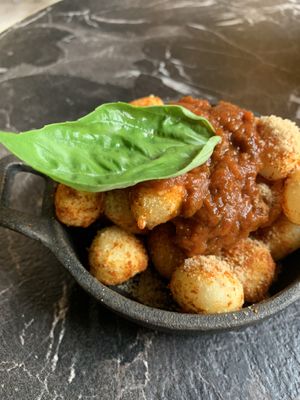Fried gnocchi  at Bubita Bar in Barcelona