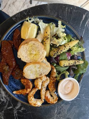 Gambas tapa at Bubita Bar in Barcelona