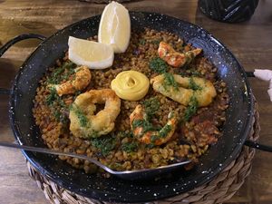 Paella!  at Bubita Bar in Barcelona