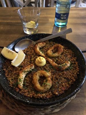Paella  at Bubita Bar in Barcelona