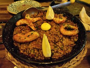 Tasty paella at Bubita Bar in Barcelona