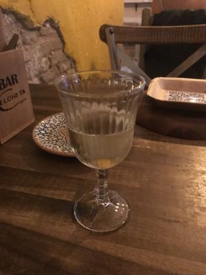 Champaign  at Bubita Bar in Barcelona