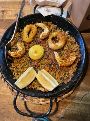 Paella.  at Bubita Bar in Barcelona