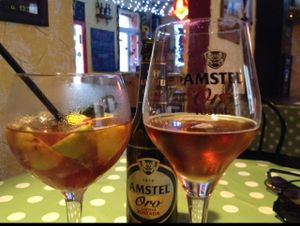 Sangria and Beer at Bubita Bar in Barcelona