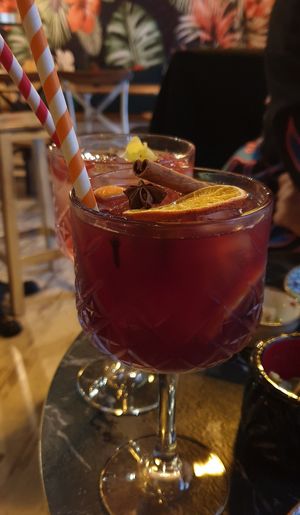Unique Sangria creations at Bubita Bar in Barcelona