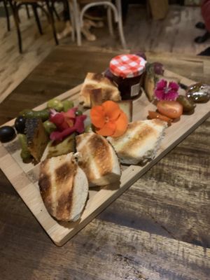 Cheese platter at Bubita Bar in Barcelona