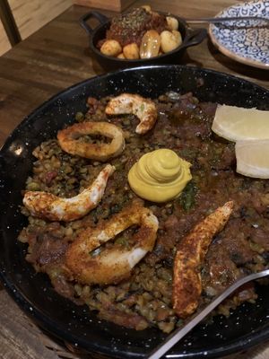 Paella vegan  at Bubita Bar in Barcelona