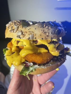 Calamari Burger  at Bubita Bar in Barcelona