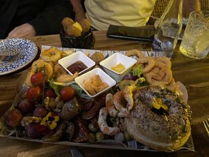 Shared platter (starter)   at Bubita Bar in Barcelona