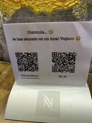 Carta  at Bubita Bar in Barcelona