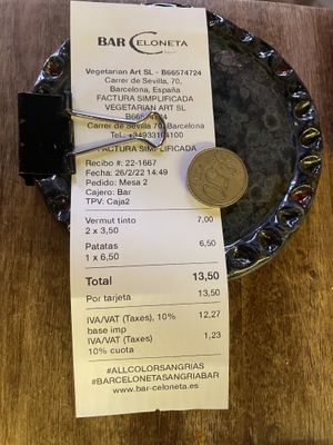 Pricey  at Bubita Bar in Barcelona