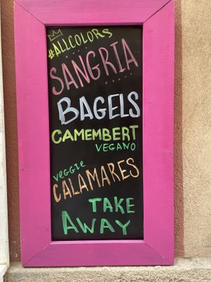 Cartel  at Bubita Bar in Barcelona