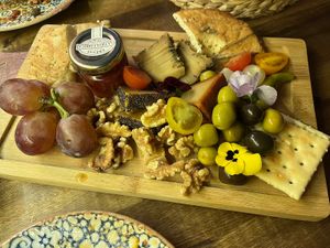 Vegan cheese plate   at Bubita Bar in Barcelona