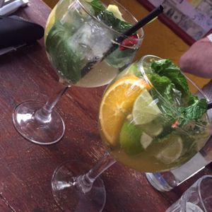 amazing organic sangria at Bubita Bar in Barcelona