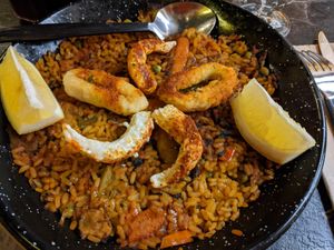 Vegan Paella at Bubita Bar in Barcelona