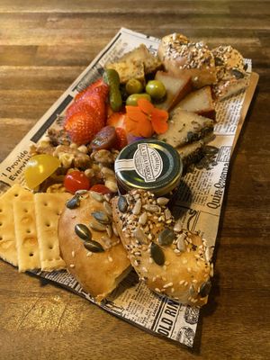 Vegan cheese platter.   at Bubita Bar in Barcelona